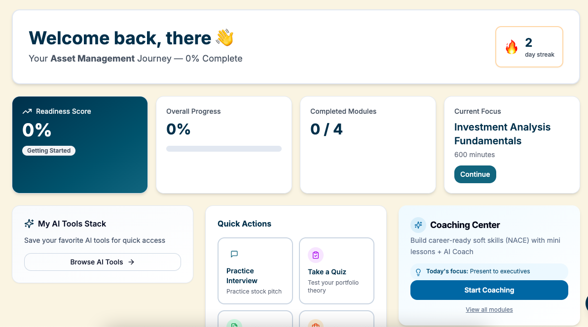 Interview practice and preparation tools